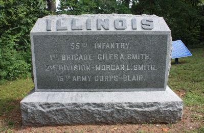 55th Illinois Marker image. Click for full size.
