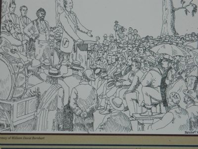 Drawing of Lincoln's Speech image. Click for full size.
