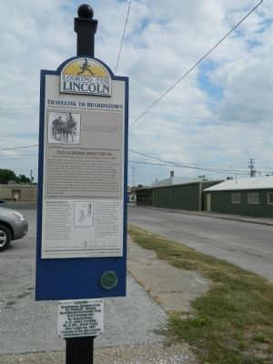 Traveling to Beardstown Marker image. Click for full size.
