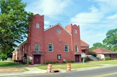 Holsey Chapel Christian Methodist Episcopal Church and Marker (Side 2) image. Click for full size.