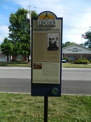 Historic Carthage Jail Marker image. Click for full size.