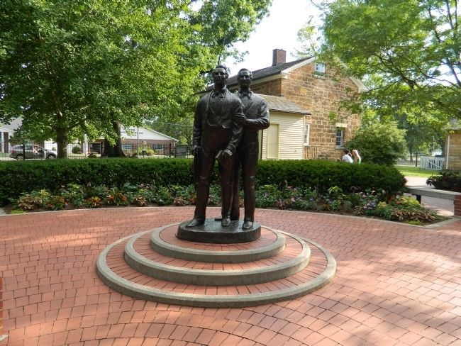 Joseph and Hyrum Smith Statue image. Click for full size.