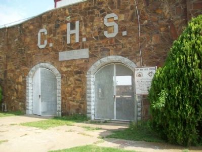 Caney High School Stadium and Markers image. Click for full size.