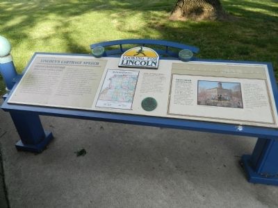 Lincoln's Carthage Speech Marker. Click for full size. Lincoln's Carthage Speech Marker image. Click for full size.