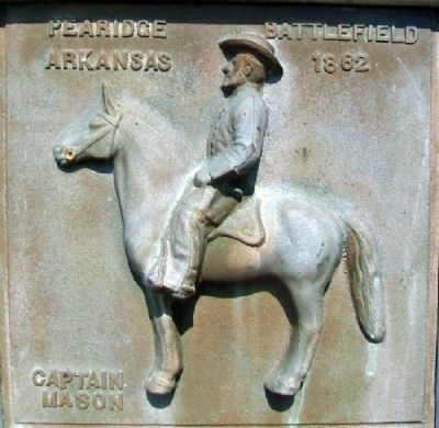 Captain Richard C. Mason Relief on Marker. Click for full size. Captain Richard C. Mason Relief on Marker image. Click for full size.