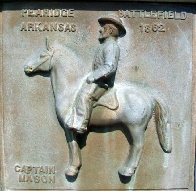 Captain Richard C. Mason Relief on Marker image. Click for full size.