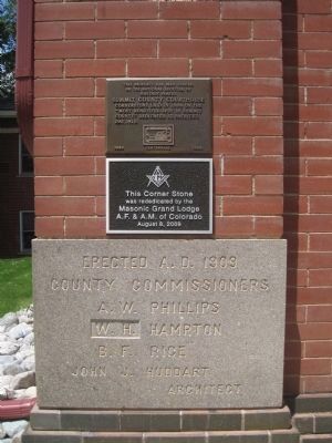 Summit County Courthouse Marker and Cornerstone image. Click for full size.