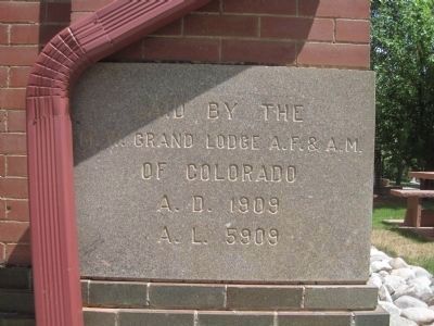 Summit County Courthouse Cornerstone image. Click for full size.
