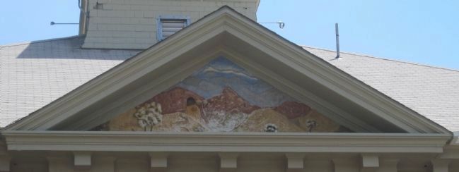 Mural detail on the back of the Summit County Courthouse image. Click for full size.