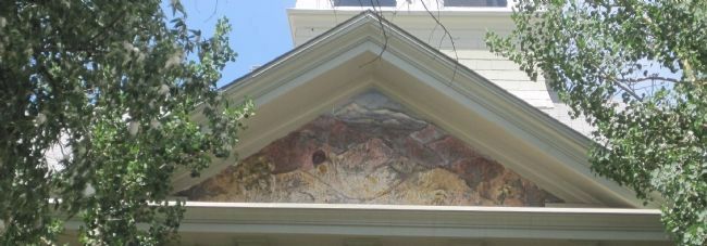 Mural detail on the front of the Summit County Courthouse image. Click for full size.