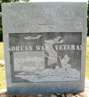 Caney War Memorial Korean War Marker image. Click for full size.
