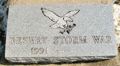 Caney War Memorial Desert Storm Marker image. Click for full size.