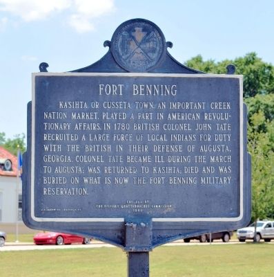 Fort Benning Marker (Side 1) image. Click for full size.
