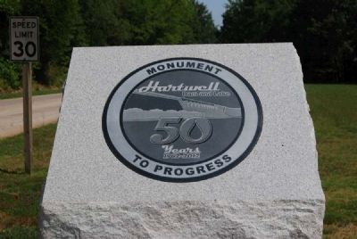 Hartwell Lake 50th Anniversary Marker image. Click for full size.