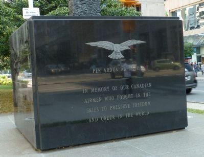 Canadian Airmen Monument: Marker Panel 1 image. Click for full size.