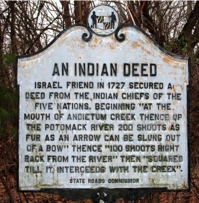 An Indian Deed Marker image. Click for full size.