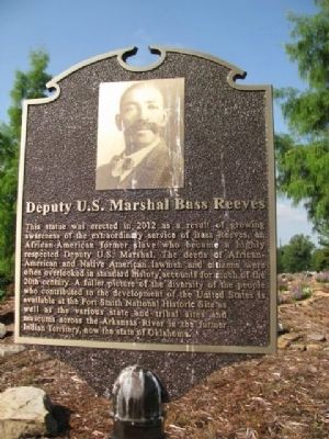 Deputy U.S. Marshal Bass Reeves Marker image. Click for full size.
