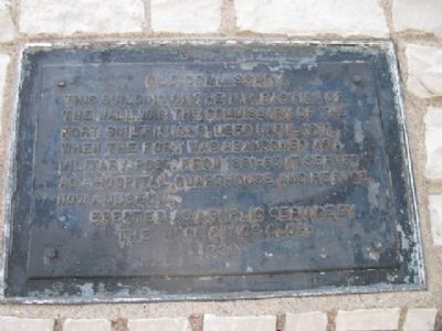 Old Commissary Marker image. Click for full size.