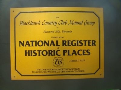 Blackhawk Country Club Mound Group Marker image. Click for full size.