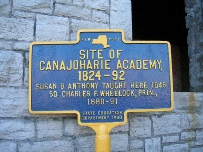 Canajoharie Academy Marker image. Click for full size.