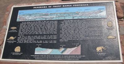 Front Range Foothills Marker image. Click for full size.