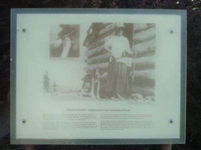 Hallie Daggett: Sophisticated Lady and Hardy Pioneer Marker image. Click for full size.