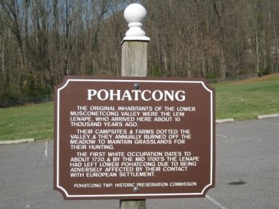 Pohatcong Marker. Click for full size. Pohatcong Marker image. Click for full size.