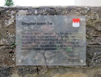 Dingolshäuser Gate Marker image. Click for full size.
