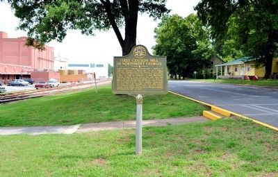 First Cotton Mill In Northwest Georgia Marker image. Click for full size.