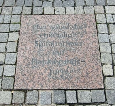 Spital Gate Marker - Paving insets image. Click for full size.
