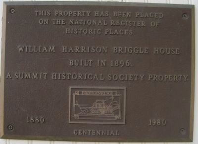 William Harrison Briggle House Marker image. Click for full size.