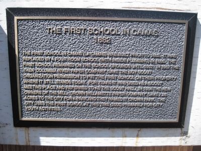 The First School in Camas Marker image. Click for full size.