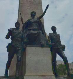 South African War Memorial - lower south face of the obelisk. Click for full size. South African War Memorial - lower south face of the obelisk image. Click for full size.
