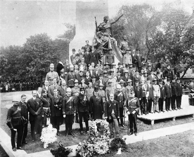 "South African War Memorial: Dedication 1908 [sic]" image. Click for full size.
