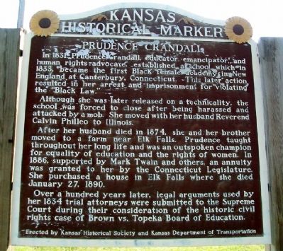 Prudence Crandall Marker image. Click for full size.