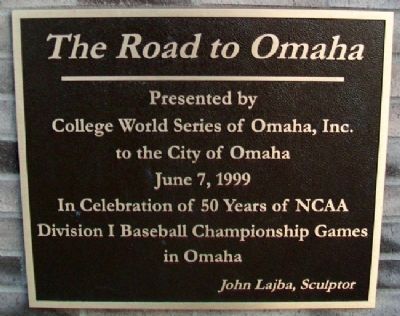 The Road to Omaha Marker image. Click for full size.