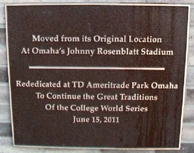 The Road to Omaha Rededication Marker image. Click for full size.