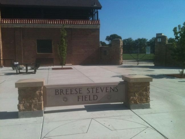 Breese Stevens Field Marker. Click for full size. Breese Stevens Field Marker image. Click for full size.