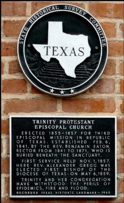 Trinity Protestant Episcopal Church Marker image. Click for full size.