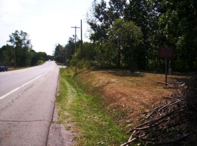 Joseph Morgan Marker as seen facing south on 383 image. Click for full size.
