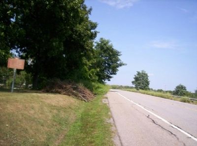 Joseph Morgan Marker as seen facing north on 383 image. Click for full size.