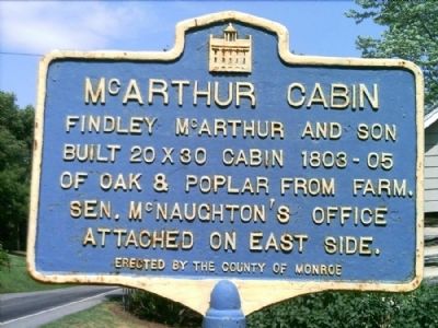 McArthur Cabin Marker. Click for full size. McArthur Cabin Marker image. Click for full size.