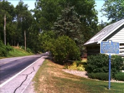 McArthur Cabin Marker as seen facing east on 383. Click for full size. McArthur Cabin Marker as seen facing east on 383 image. Click for full size.