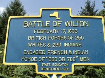 Battle of Wilton Marker image. Click for full size.