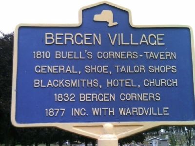 Bergen Village Marker image. Click for full size.