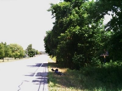 Hotel Creek Marker as seen facing east on 33A. Click for full size. Hotel Creek Marker as seen facing east on 33A image. Click for full size.