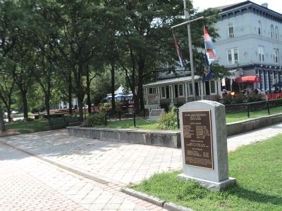 Marker on the Rondout Creek Waterfront image. Click for full size.