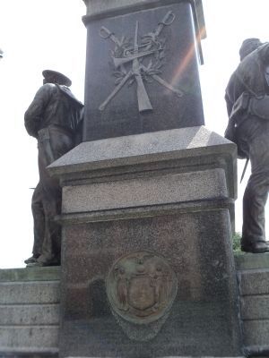 Back of Ulster County Civil War Monument image. Click for full size.