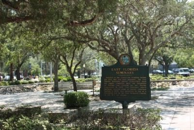 East Florida Seminary Marker, at the Municipal Building's southside plaza image. Click for full size.