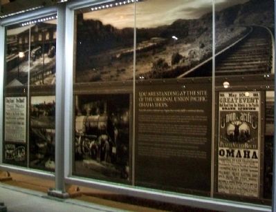 Site of Union Pacific's Omaha Shops Marker. Click for full size. Site of Union Pacific's Omaha Shops Marker image. Click for full size.